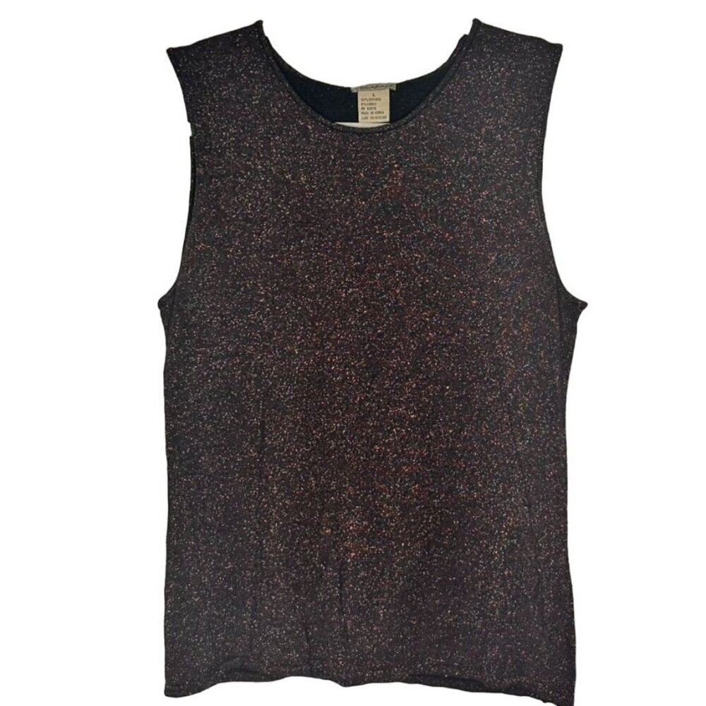 Vintage Escapade Fairy Grunge Top Womens L Viscose Whimsigoth Y2k 90s Glitter